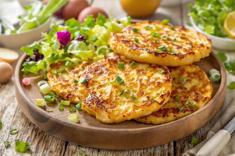 Galettes de pommes de terre & oignon nouveau : légères, gourmandes et irrésistibles.jpg