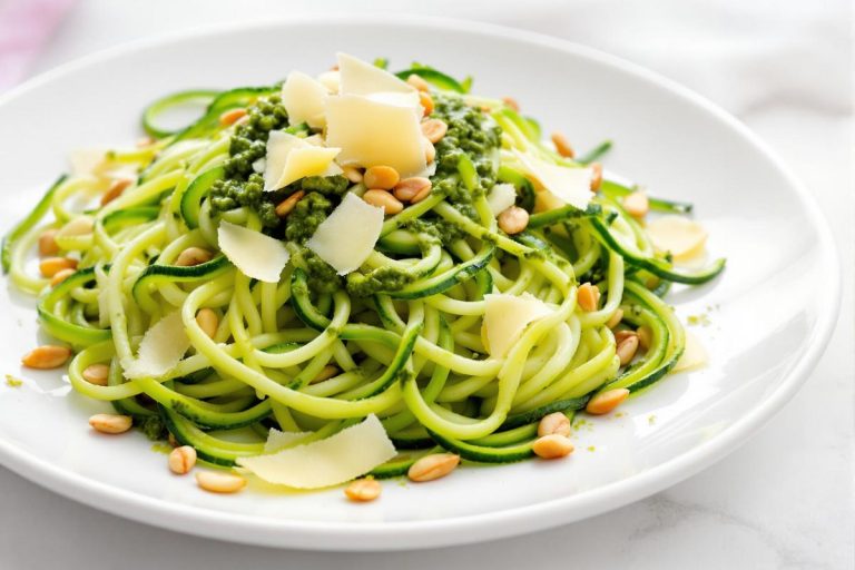 Spaghettis de courgette froids, pesto roquette & pignons : la recette bluffante.jpg